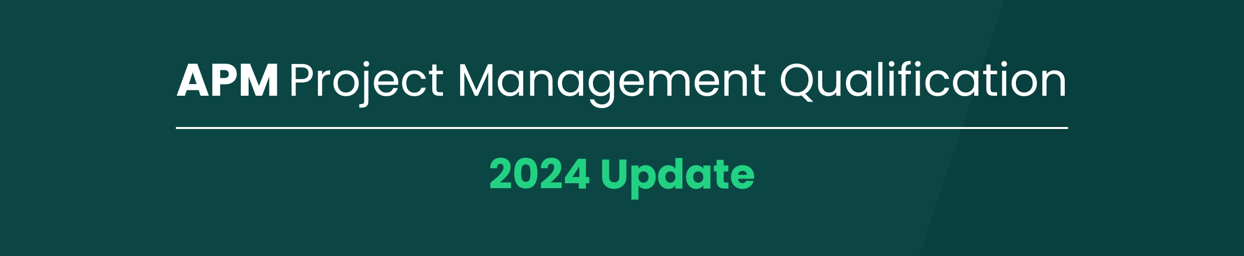 APM Project Management Qualification (PMQ) 2024 Updates